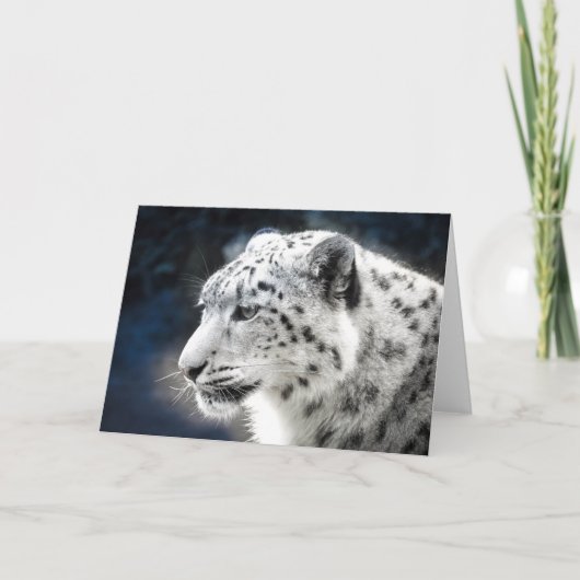 Beauful Snow Leopard-Wenskaart Kaart (Voorkant)