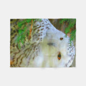 Beauful Snowy Owl Fleece Blanket (Voorkant (Horizontaal))
