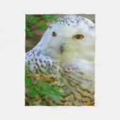 Beauful Snowy Owl Fleece Blanket (Voorkant)