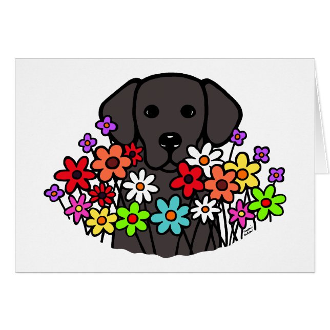 Beauful Soul Black Labrador-illustratie (Voorkant Horizontaal)