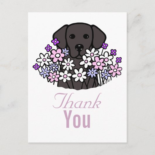 Beauful Soul Black Labrador Illustratie 2 Briefkaart (Voorkant)