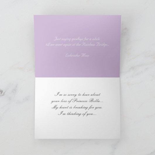 Beauful Soul Black Labrador-illustratie Kaart (Binnen)