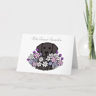 Beauful Soul Black Labrador-illustratie Kaart