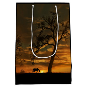 Beauful Southwestern Horse Gift Bag Medium Cadeauzakje