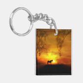 Beauful Southwestern Horse Sleutelhanger (Voorkant Links)