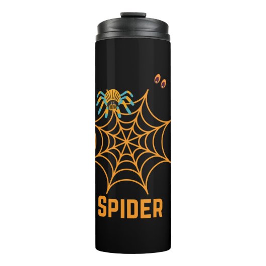 Beauful Spider Web Thermal Tumbler Thermosbeker (Voorkant)