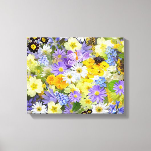 Beauful Spring Flowers Wrapped Canvas Afdruk (Voorkant)