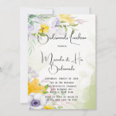 Beauful Spring Morning Floral Bridesmaids Lunch Kaart (Voorkant)