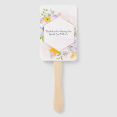 Beauful Spring Morning Florals Wedding Handwaaier (Achterkant)