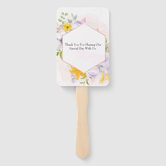Beauful Spring Morning Florals Wedding Handwaaier (Achterkant)