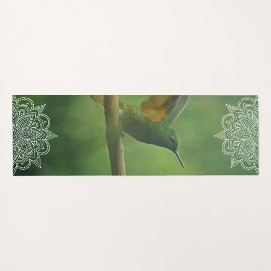 Beauful Sugar Bird Mandala Yoga Mat (Achterkant (horizontaal))