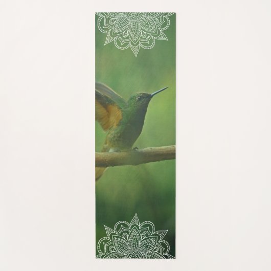 Beauful Sugar Bird Mandala Yoga Mat (Voorkant)