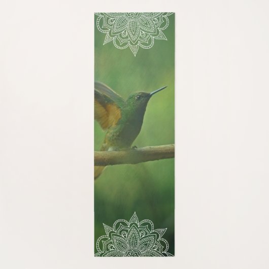 Beauful Sugar Bird Mandala Yoga Mat (Achterkant)