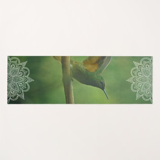 Beauful Sugar Bird Mandala Yoga Mat (Voorkant (horizontaal))