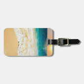 Beauful Summer Beach Sunset Foto Bagagelabel (Voorkant horizontaal)