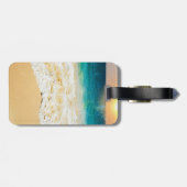 Beauful Summer Beach Sunset Foto Bagagelabel (Achterkant horizontaal)