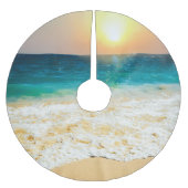 Beauful Summer Beach Sunset Foto Kerstboom Rok (Voorkant)