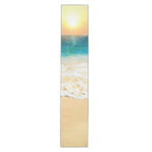 Beauful Summer Beach Sunset Foto Medium Tafelloper (Voorkant)