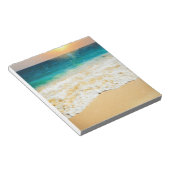 Beauful Summer Beach Sunset Foto Notitieblok (Schuin)