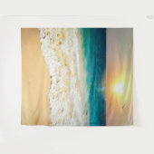 Beauful Summer Beach Sunset Foto Wandkleed (Voorkant (horizontaal))