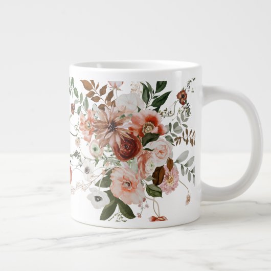 Beauful Summer Floral Bouquet Grote Koffiekop (Rechts)