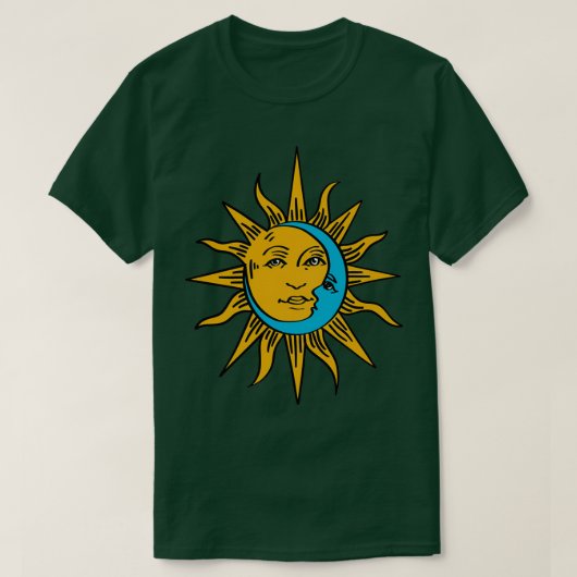 Beauful Sun en Moon Celestial Boho (2) T-shirt (Design voorkant)