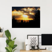 Beauful Sunrise Poster (Thuiskantoor)