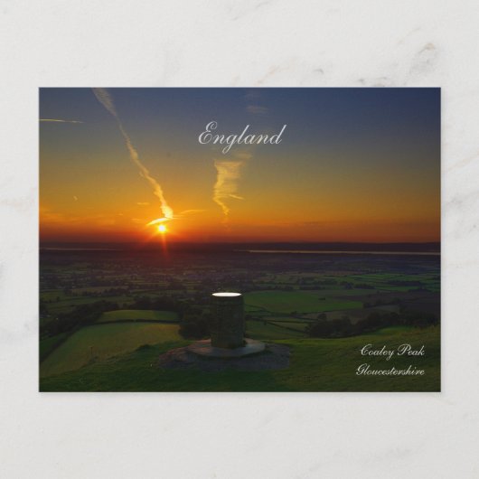 Beauful Sunset Briefkaart uit Engeland (Voorkant)