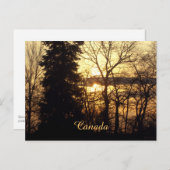 Beauful Sunset in Quebec, Canada Persoonlijk Briefkaart (Voorkant / Achterkant)