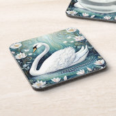 Beauful Swan Bier Onderzetter (Linkerzijde)