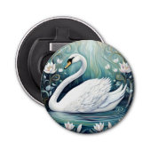 Beauful Swan Button Flesopener (Voorkant)