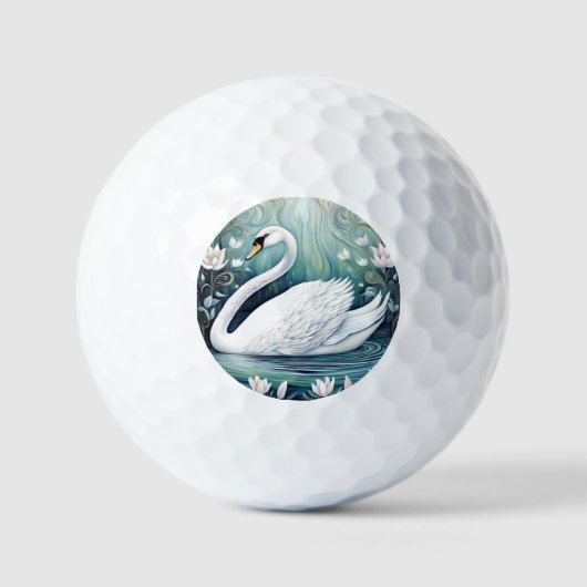 Beauful Swan Golfballen (Voorkant)