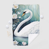 Beauful Swan Golfhanddoek (Insitu)