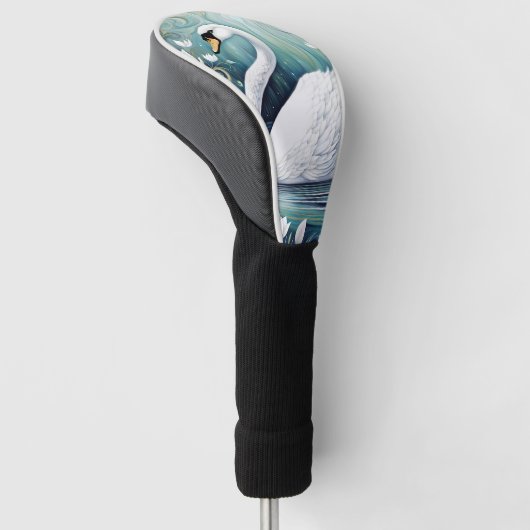 Beauful Swan Golfheadcover (Schuin)