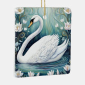 Beauful Swan Keramisch Ornament (Rechts)