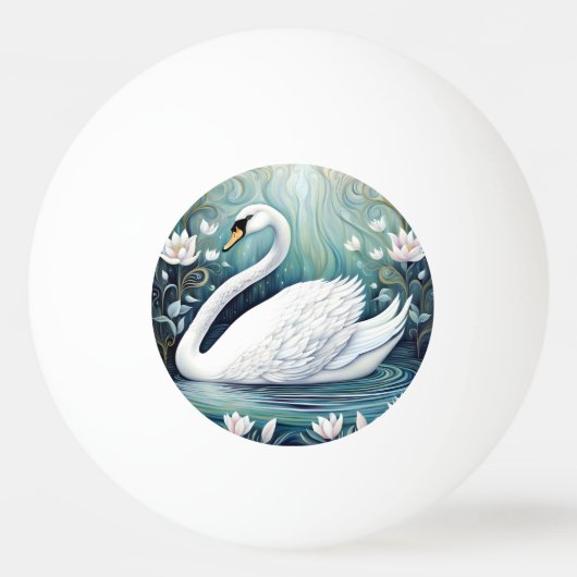 Beauful Swan Pingpongbal (Voorkant)
