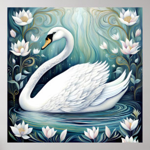 Beauful Swan Poster
