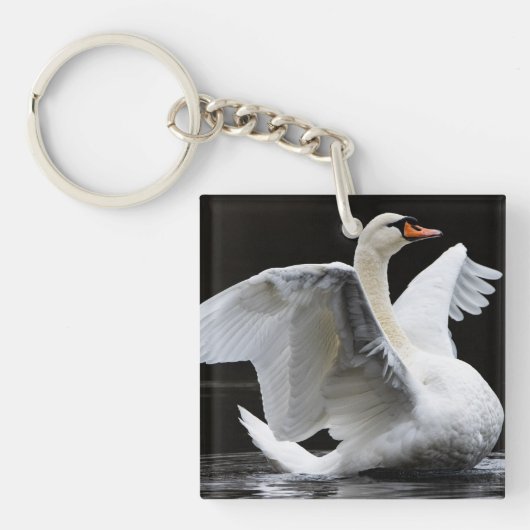 Beauful Swan Sleutelhanger (Voorkant)
