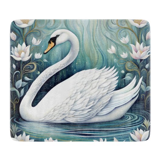 Beauful Swan Snijplank (Voorkant)