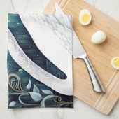 Beauful Swan Theedoek (Quarter Fold)