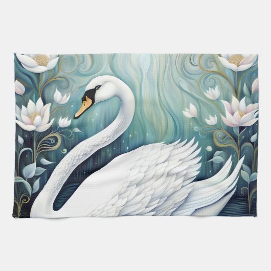 Beauful Swan Theedoek (Horizontaal)