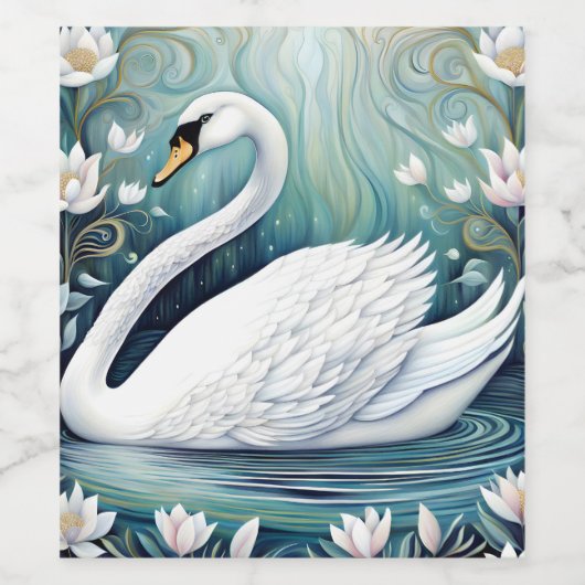Beauful Swan Wijn Etiket (Enkel label)