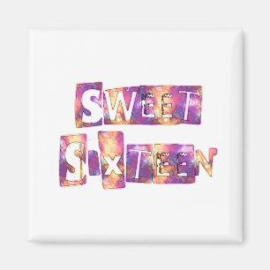 Beauful Sweet Sixteen Magneet
