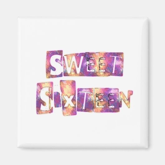 Beauful Sweet Sixteen Magneet (Voorkant)
