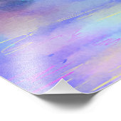 Beauful Sydney Harbor waterverf Sunset Foto Afdruk (Hoek)