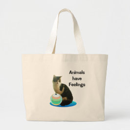 Beauful Tabby Cat Grote Tote Bag