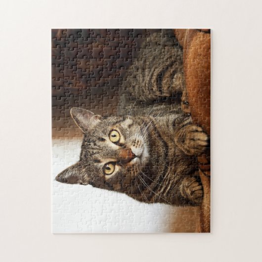 Beauful Tabby Cat Legpuzzel (Verticaal)