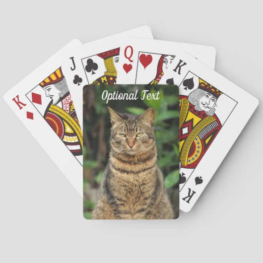 Beauful Tabby Cat Pokerkaarten (Achterkant)