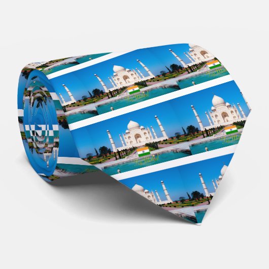 Beauful Taj-Mahal India Pro Foto Stropdas (Opgerold)