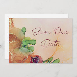 Beauful Terracotta Save The Date